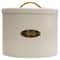 Hello Honey® 10.75" White Oval Metal "Bread" Box with Lid